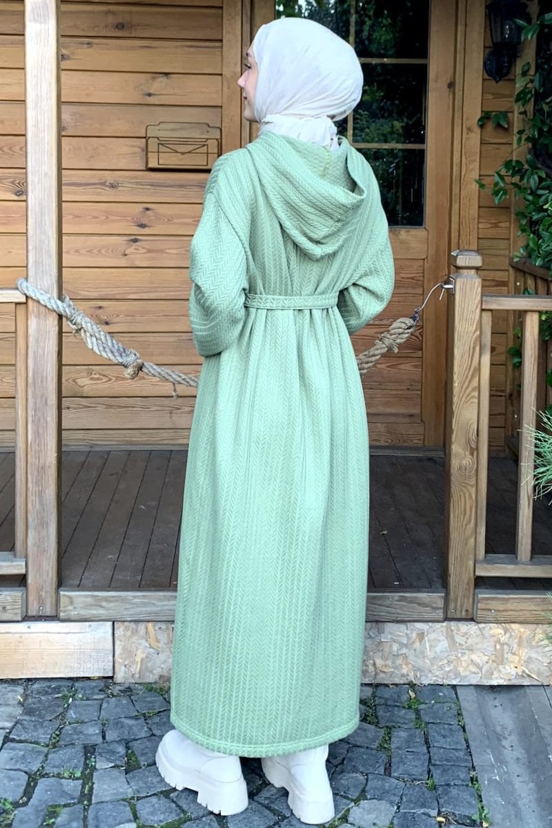 Mint Yeşili Triko Elbise