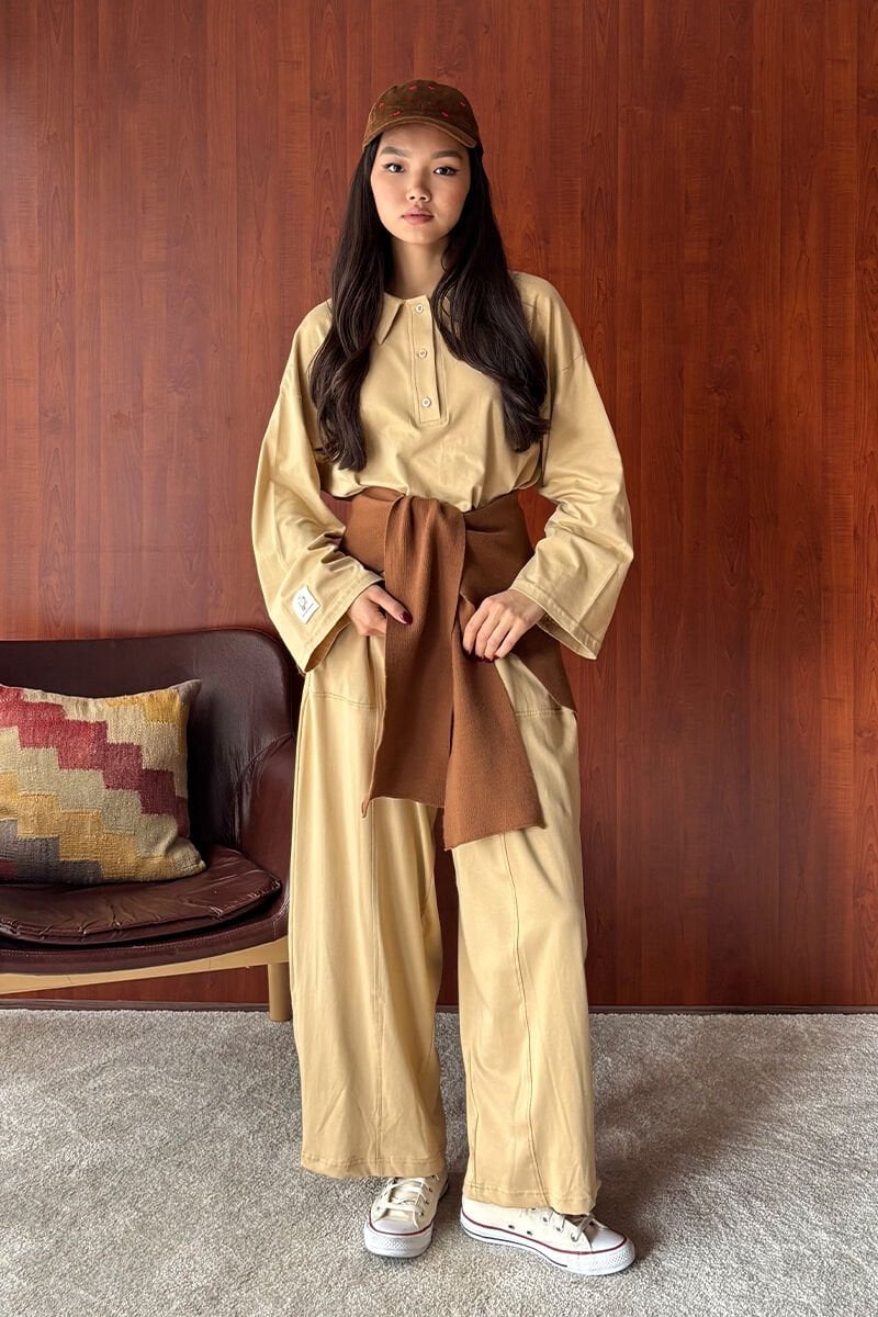 Camel Şal Atkı