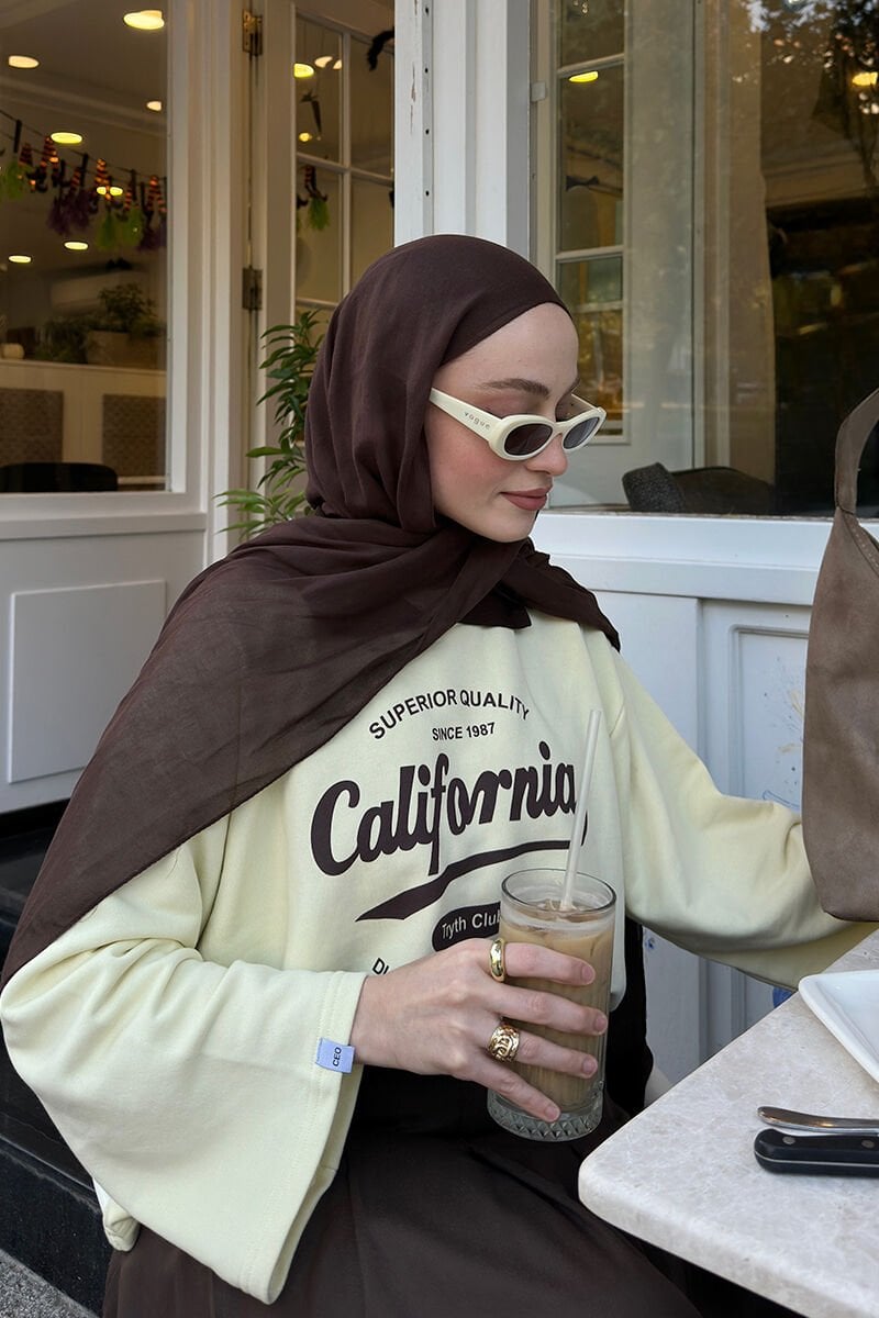 Tereyağ Sarısı California Baskılı 3 İp Body