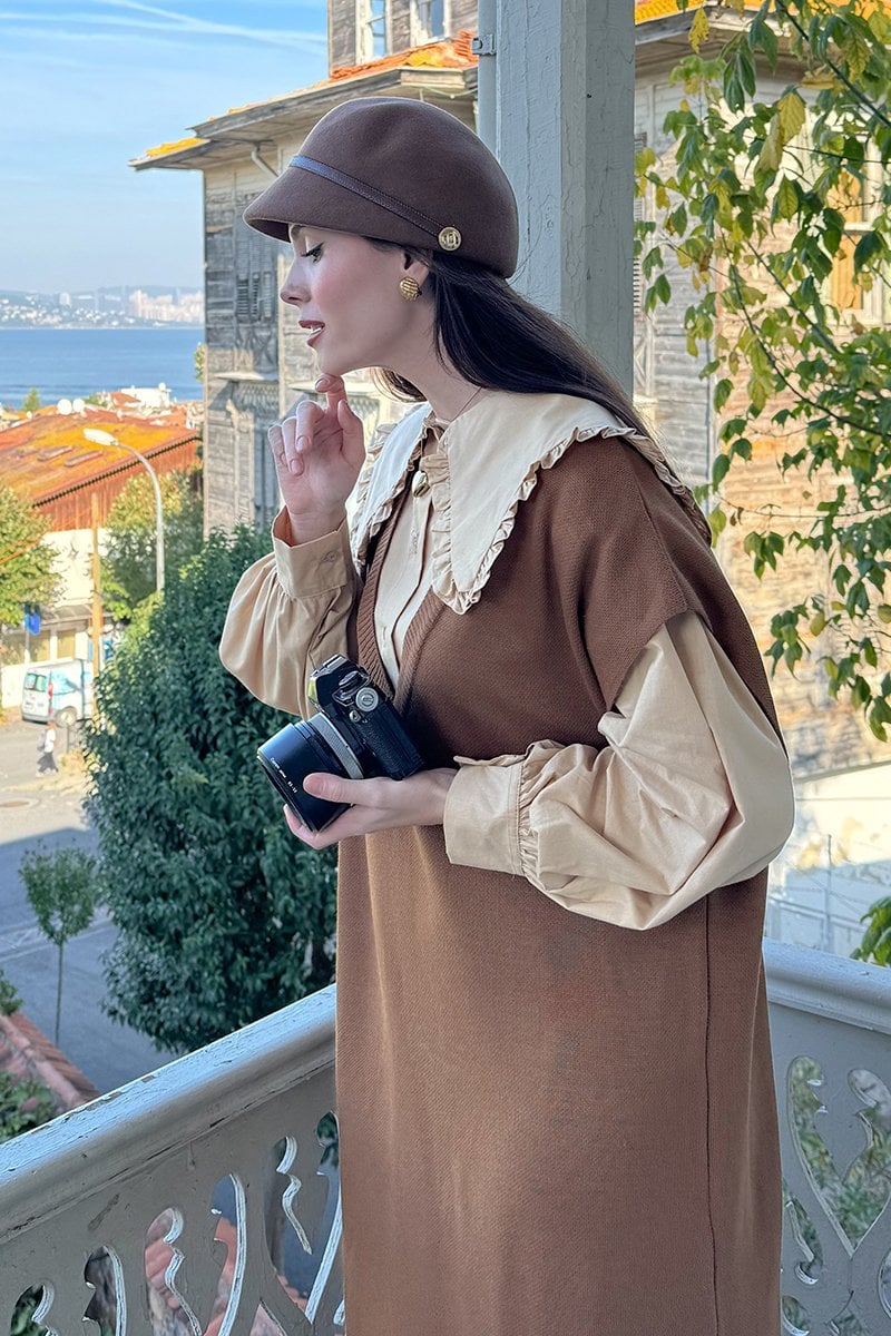 Sütlü Kahve Triko Jile