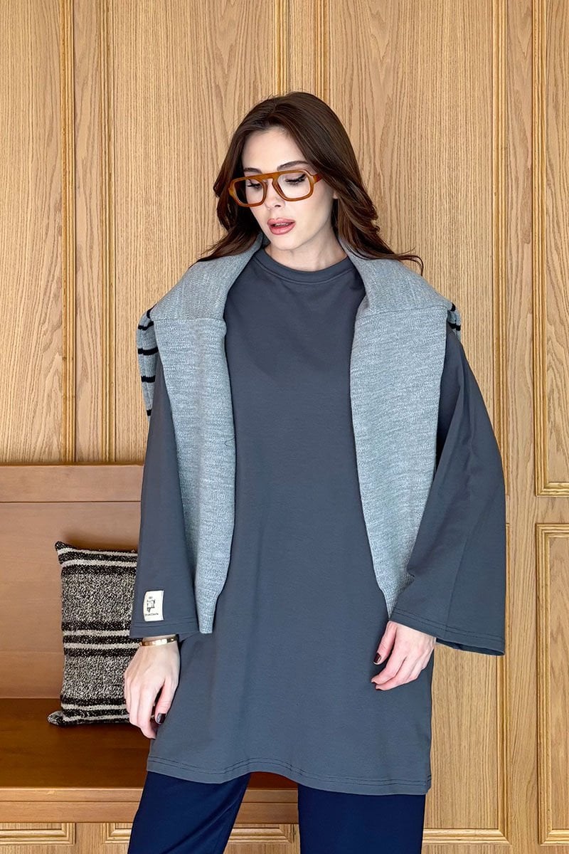 Antrasit Body Tunik