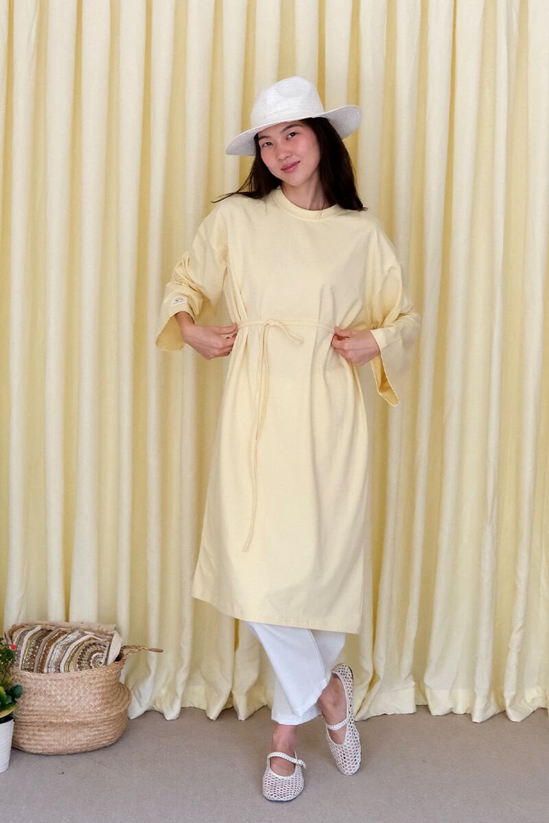 Tereyağ Sarısı Tesettür Body