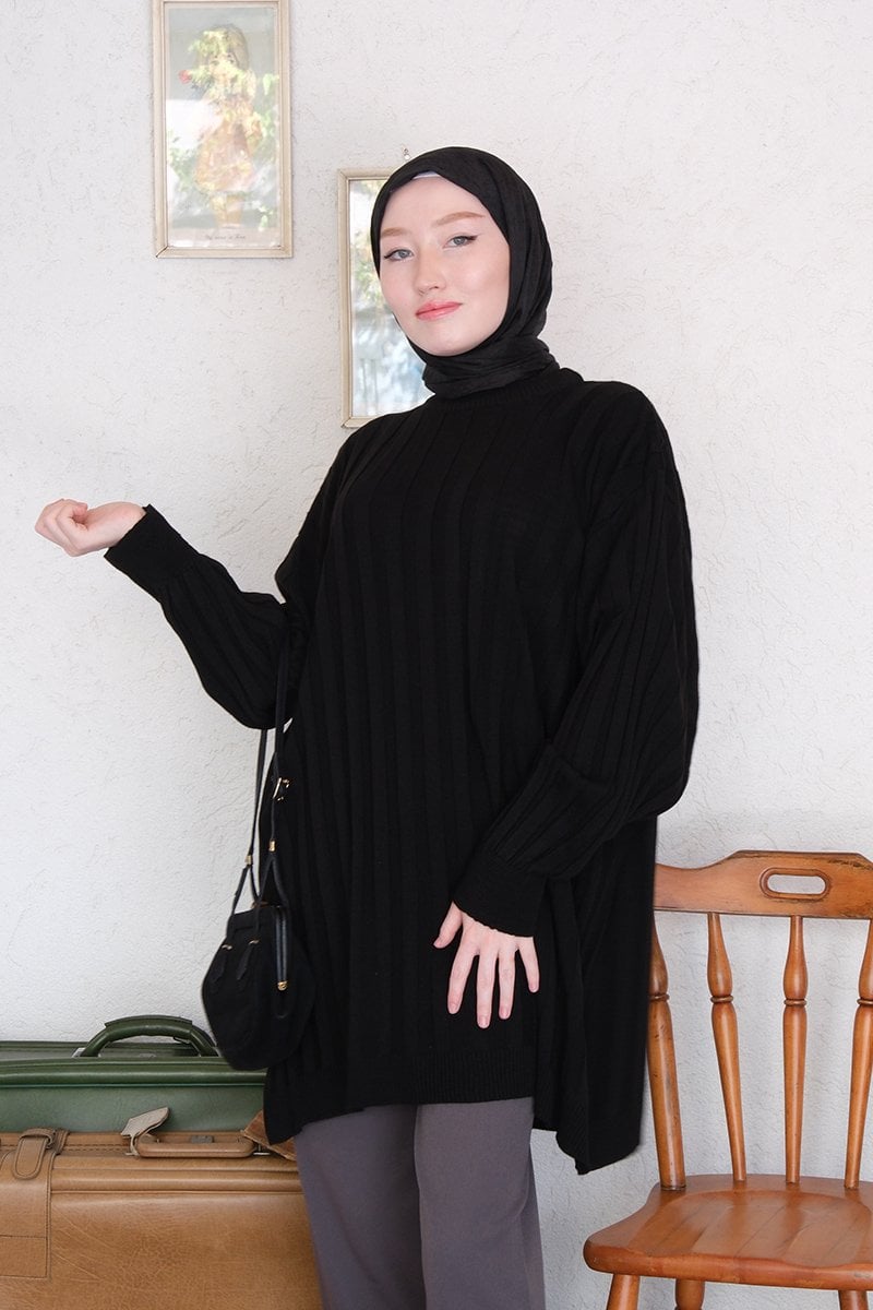 Siyah Triko Tunik