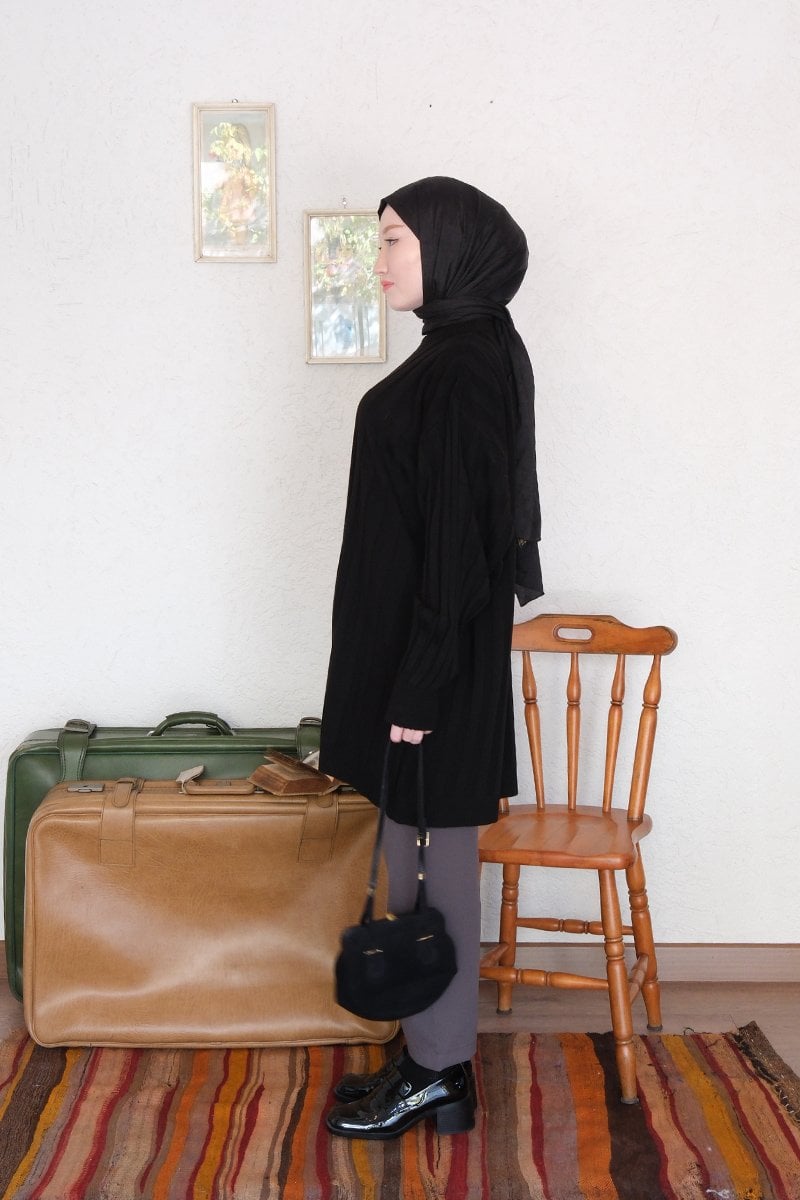 Siyah Triko Tunik
