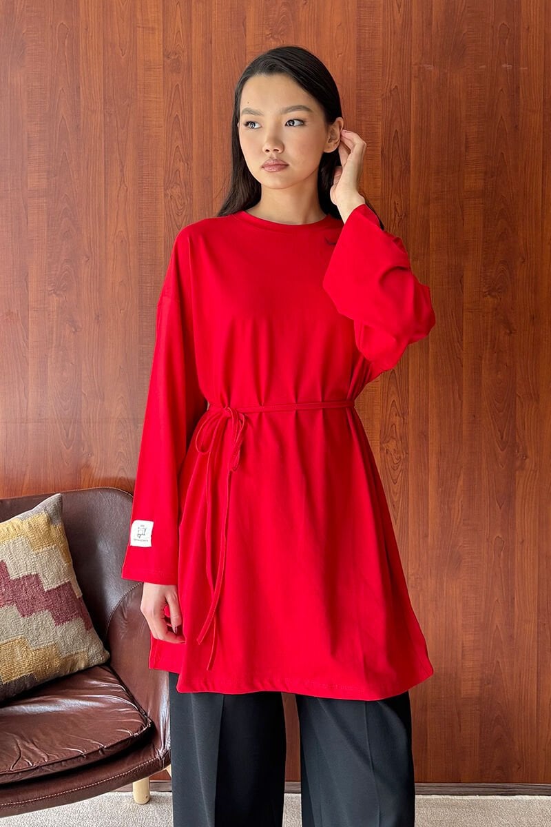 Kırmızı Body Tunik