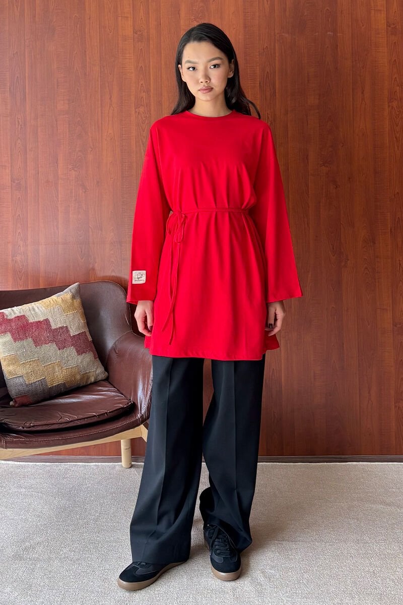 Kırmızı Body Tunik