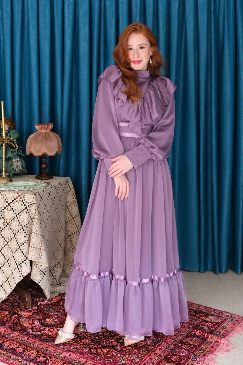 Lila Vintage Abiye