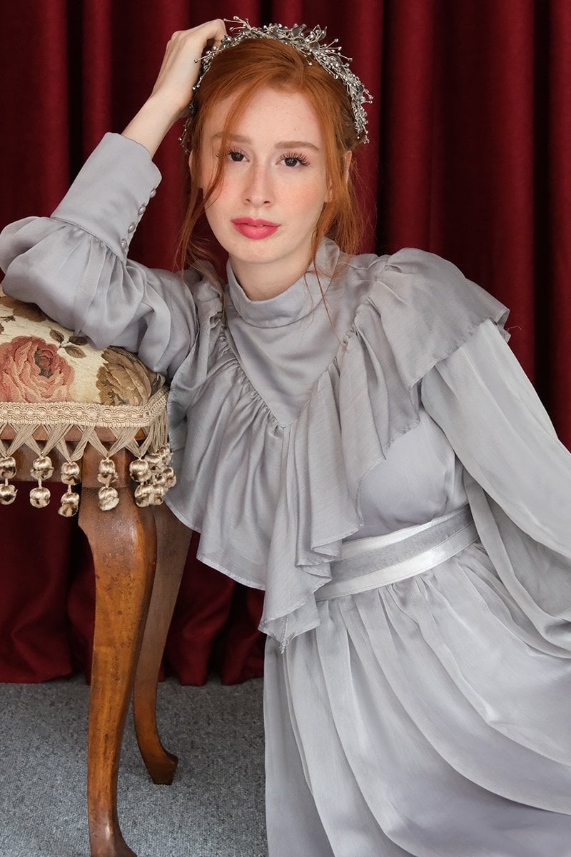Gri Vintage Abiye