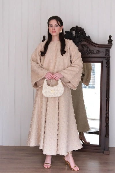 Karamel Püskül Detay Etek Takım