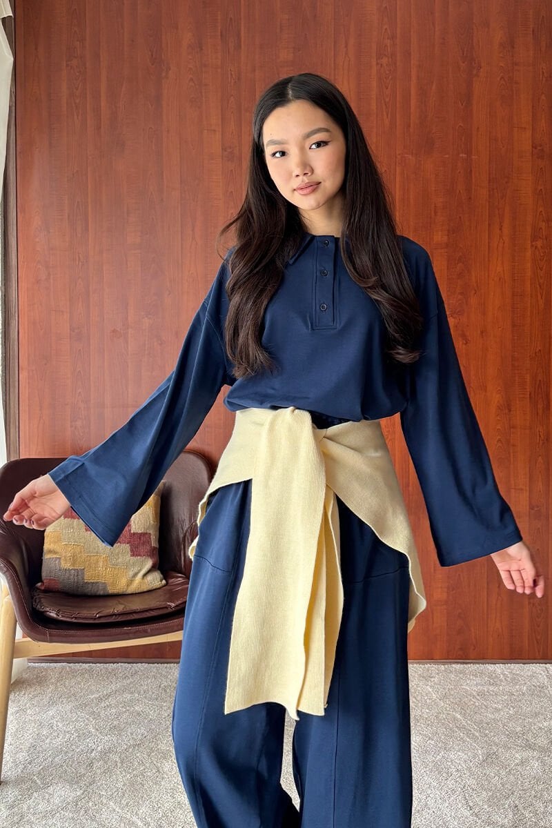 Tereyağ Sarısı Şal Atkı