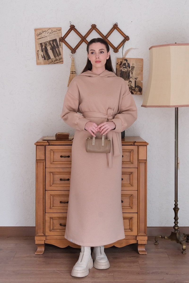 Vizon 3 İplik Sweat Elbise