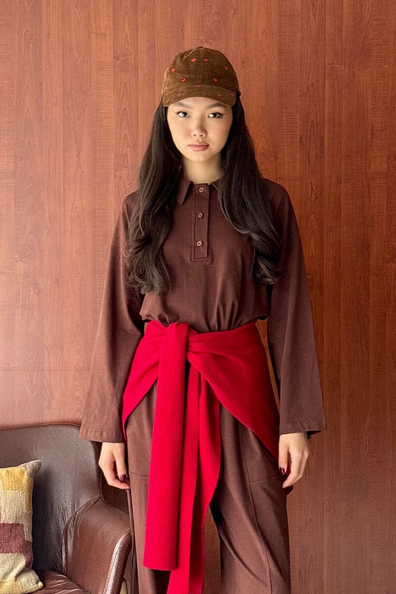 Kırmızı Şal Atkı