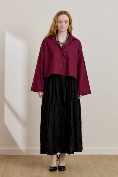 Siyah Kraşlı Balon Etek