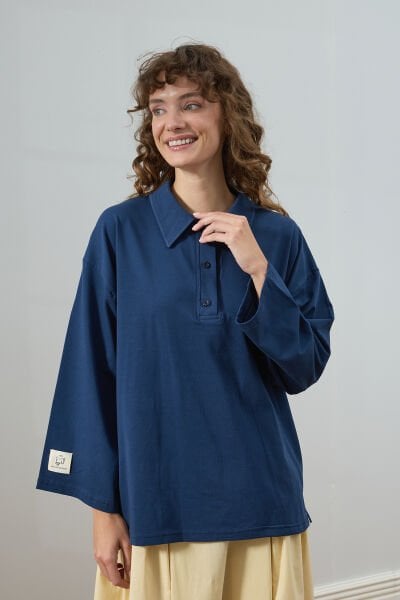 Lacivert Süprem Polo Yaka Body