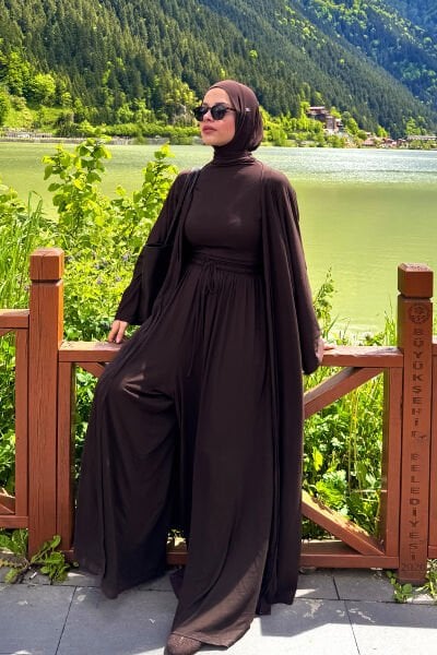 Acı Kahve Viskon Üçlü Takım