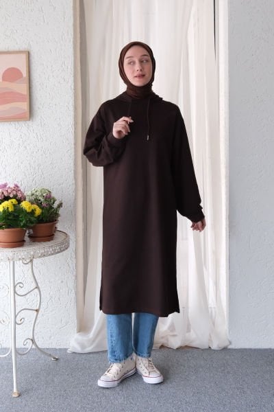 Çikolata 2 İplik Tunik