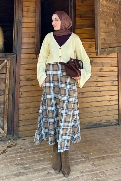 Soft Sarı İspanyol Kol Triko Hırka