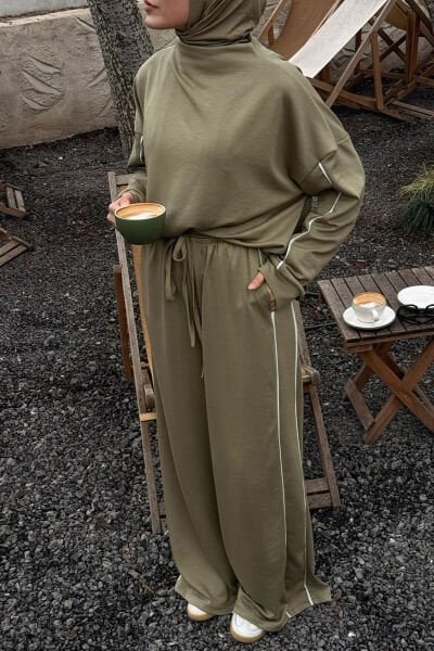 Çağla Yeşili Oysho Biyeli Takım