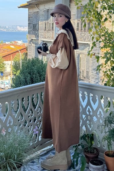 Sütlü Kahve Triko Jile