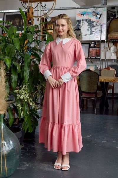 Toz Pembe Çalıkuşu Elbise