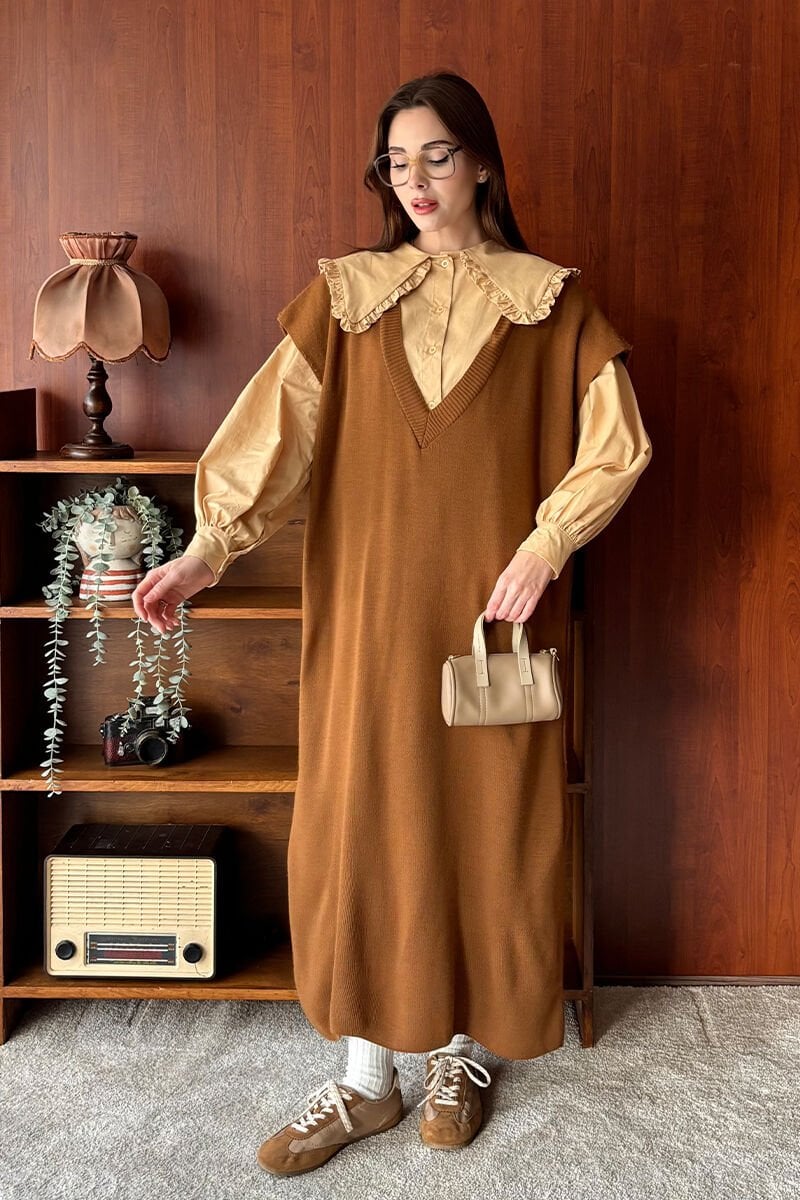 Camel Triko V Yaka Jile