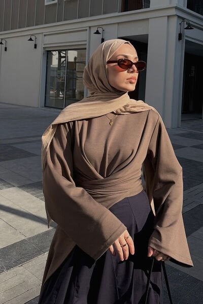 Vizon Oysho Bağlamalı Bluz