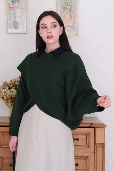 Zümrüt Kimono Triko Crop