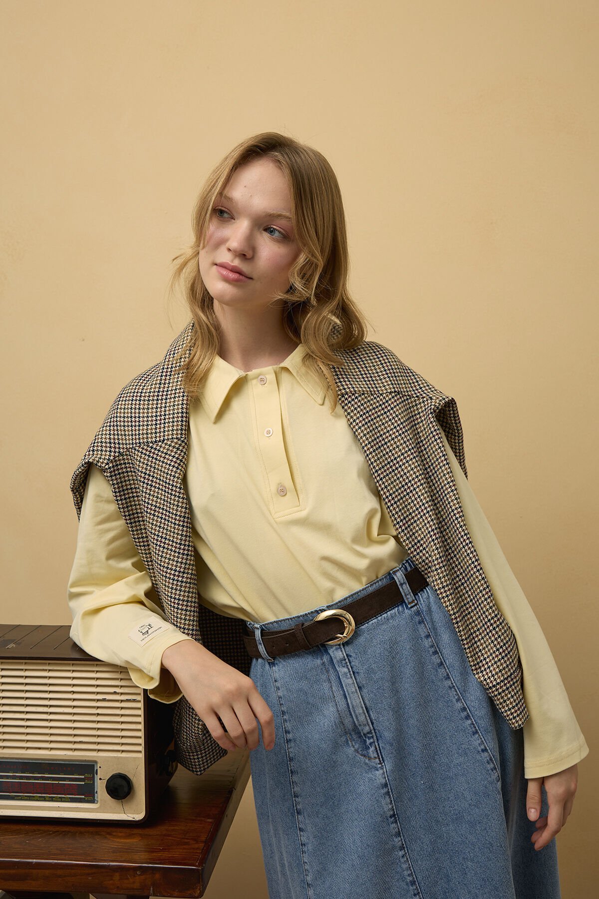 Tereyağ Sarısı Süprem Polo Yaka Body