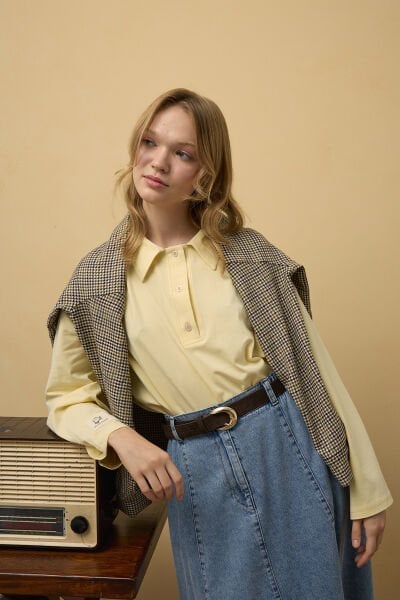 Tereyağ Sarısı Süprem Polo Yaka Body