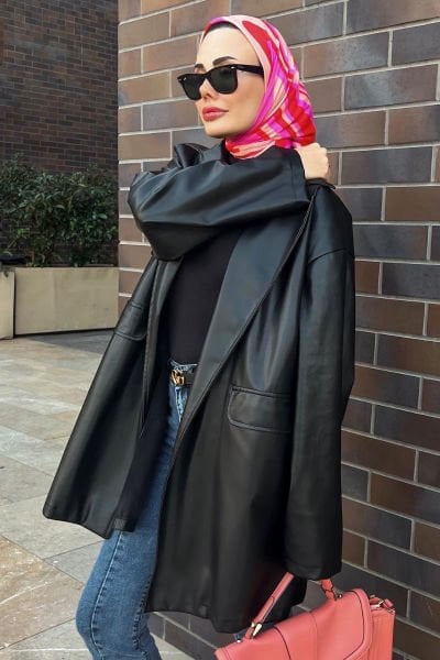 Siyah Deri Ceket I FROMŞULE