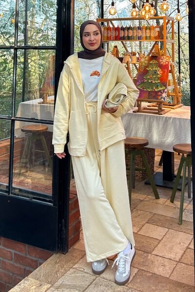 Tereyağ Sarısı 3 İplik Basic Hırka