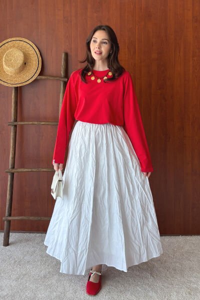 Kırmızı Süprem Reglan Kol  Body