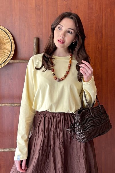 Tereyağ Sarısı Süprem Reglan Kol Body