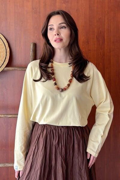 Tereyağ Sarısı Süprem Reglan Kol Body