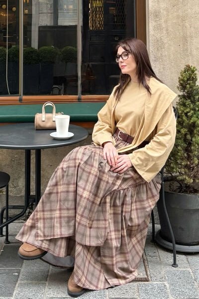 Vizon Ekoseli Poliviskon Bohem Kat Etek