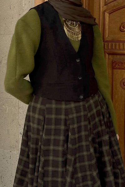 Siyah Poliviskon Yelek