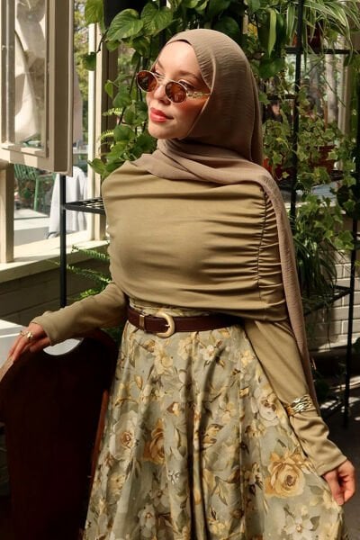 Çağla Oysho Büzgü Detaylı Bluz