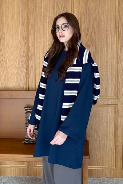 Lacivert Body Tunik
