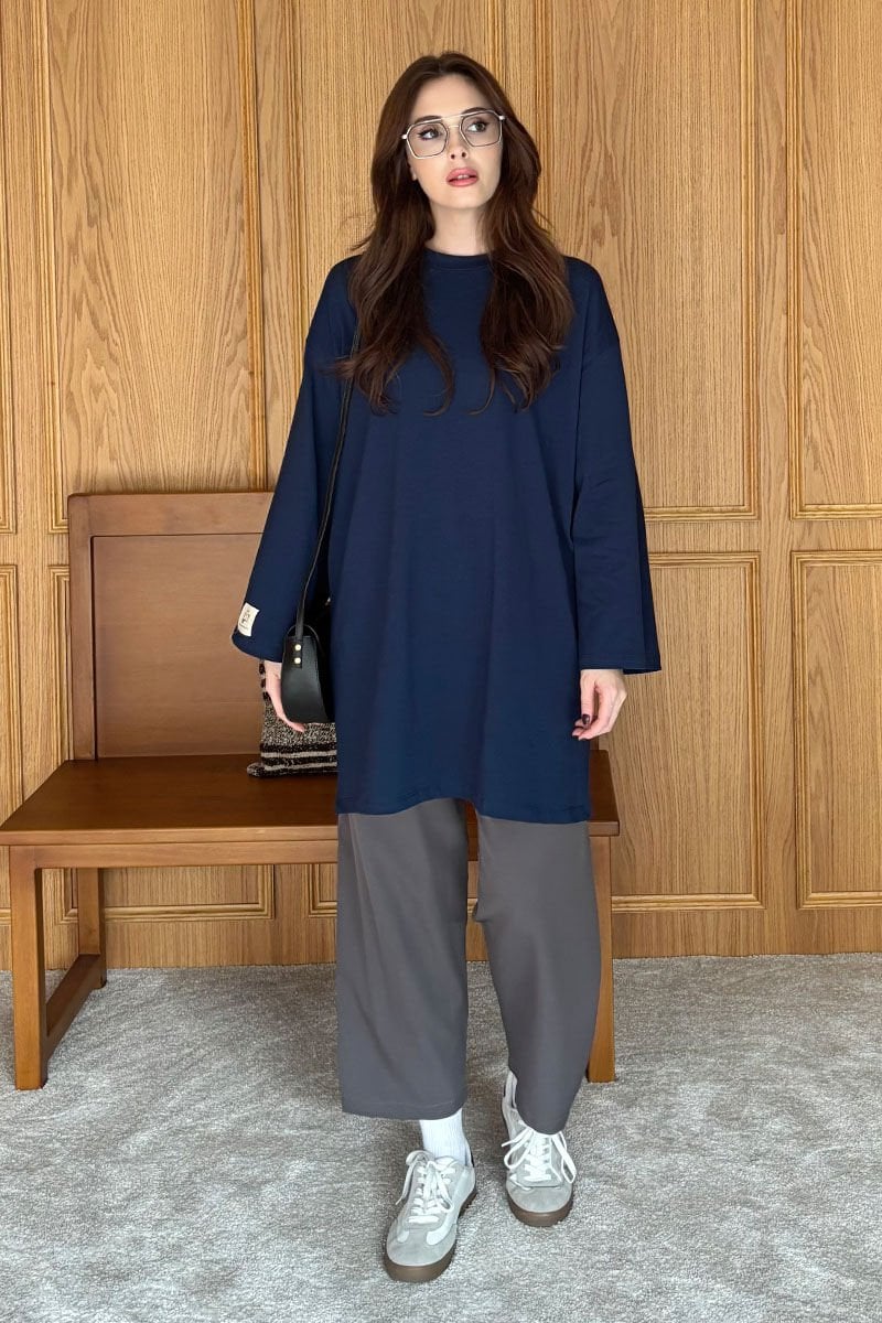 Lacivert Body Tunik