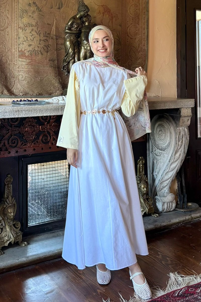 Beyaz Organik Keten Jile