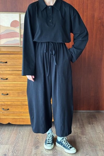 Siyah Süprem Polo Yaka Body