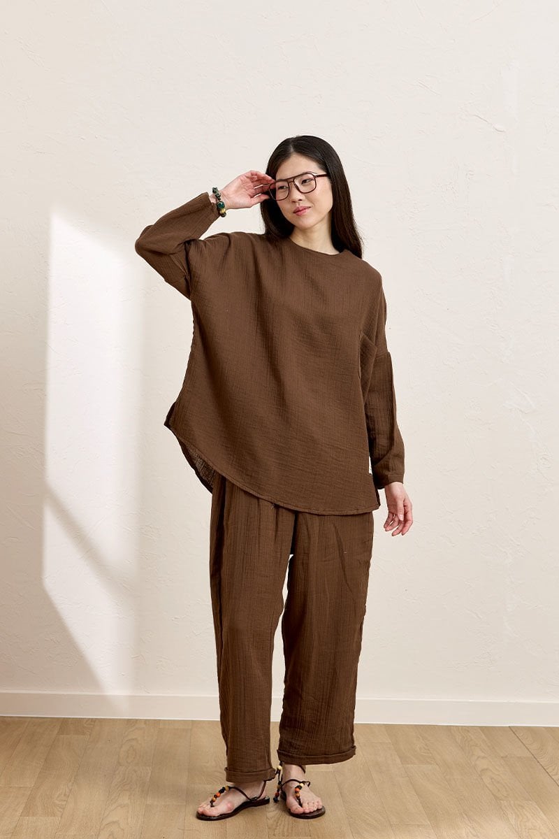 Acı Kahve Müslin Salaş Takım