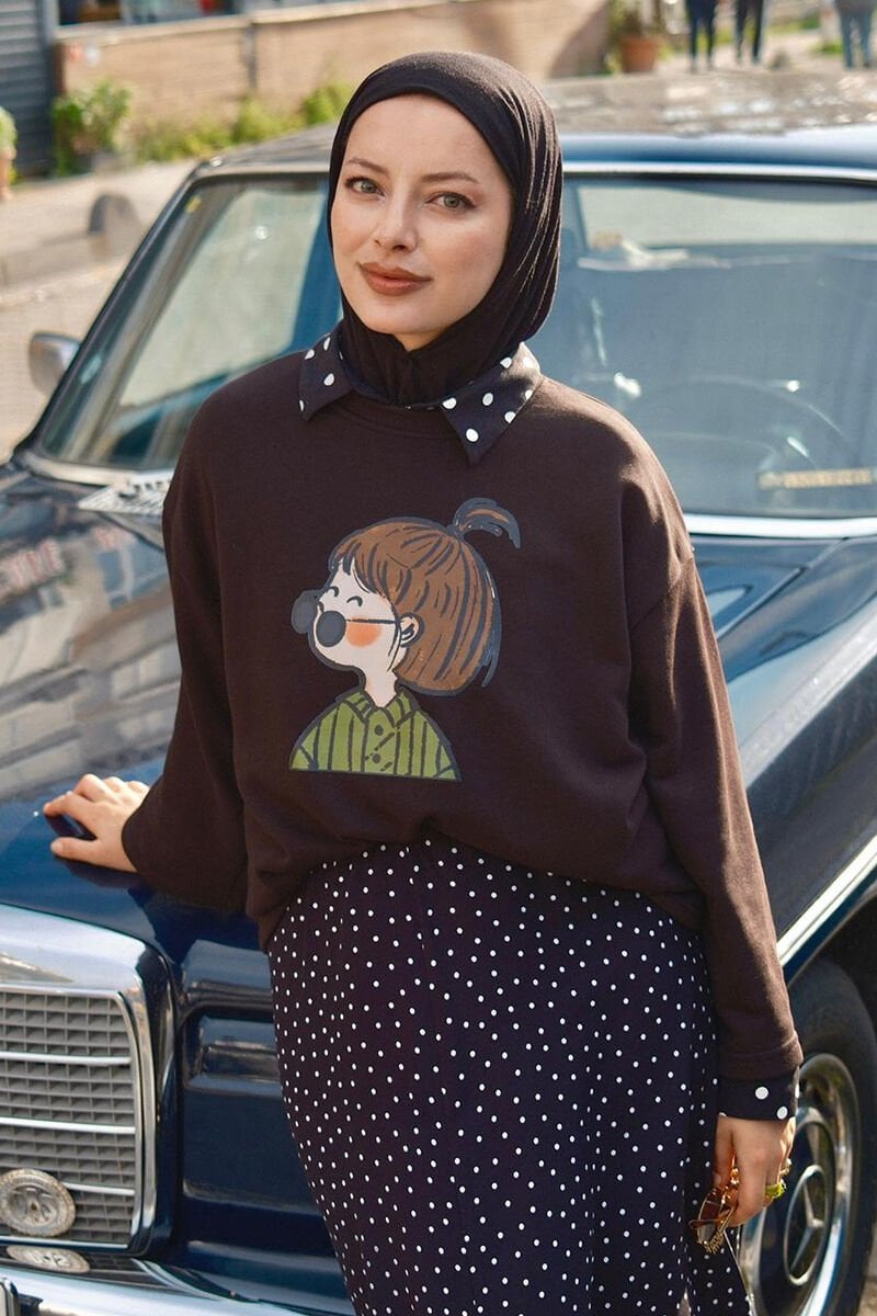 Siyah Baskılı 3 İp Body