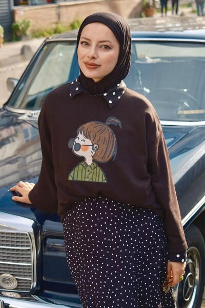 Siyah Baskılı 3 İp Body