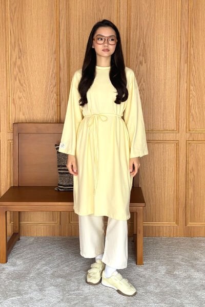 Tereyağ Sarısı Tesettür Body