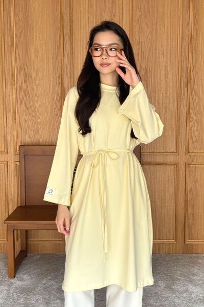 Tereyağ Sarısı Tesettür Body