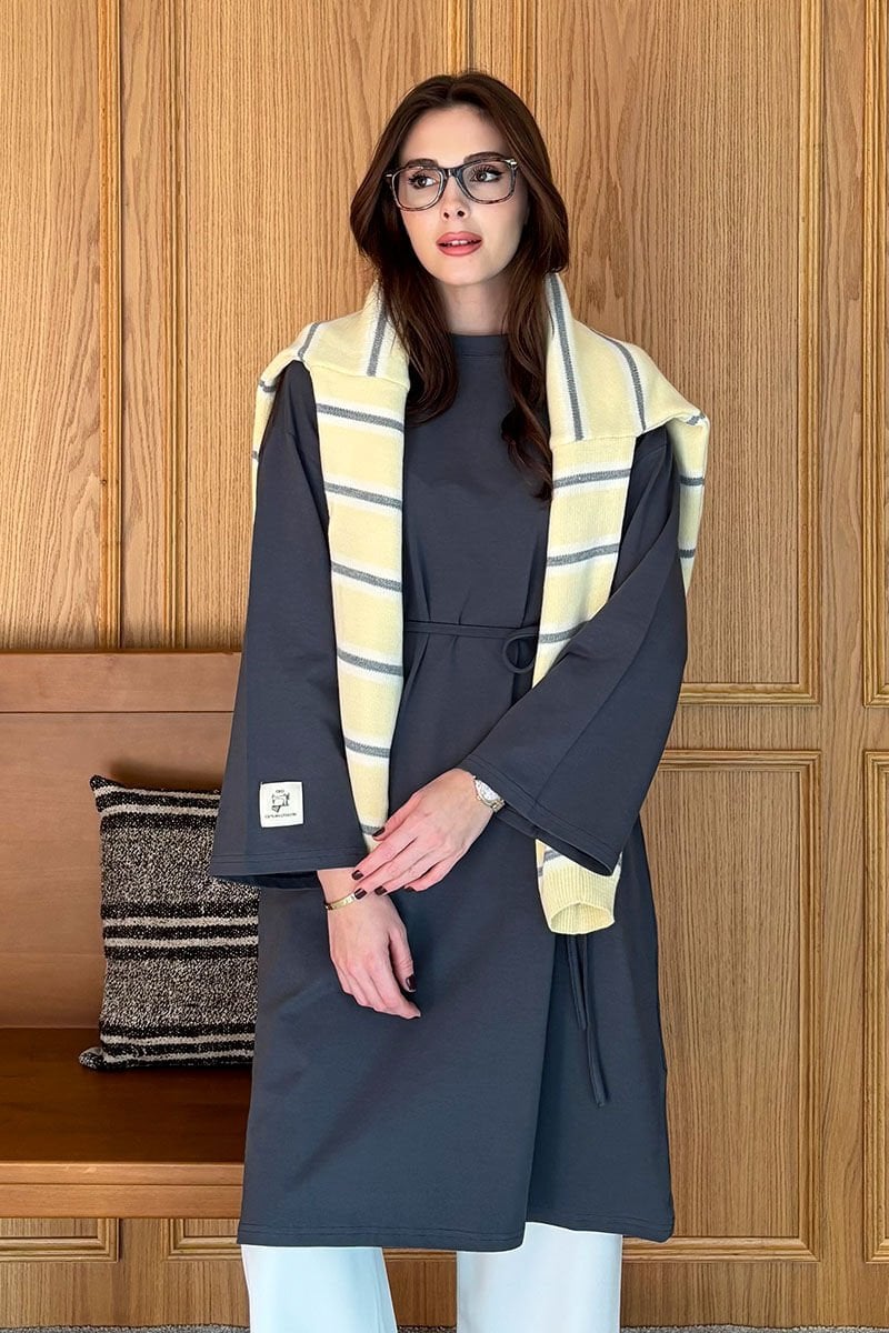 Antrasit Tesettür Body