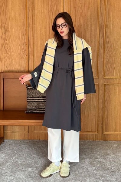 Antrasit Tesettür Body