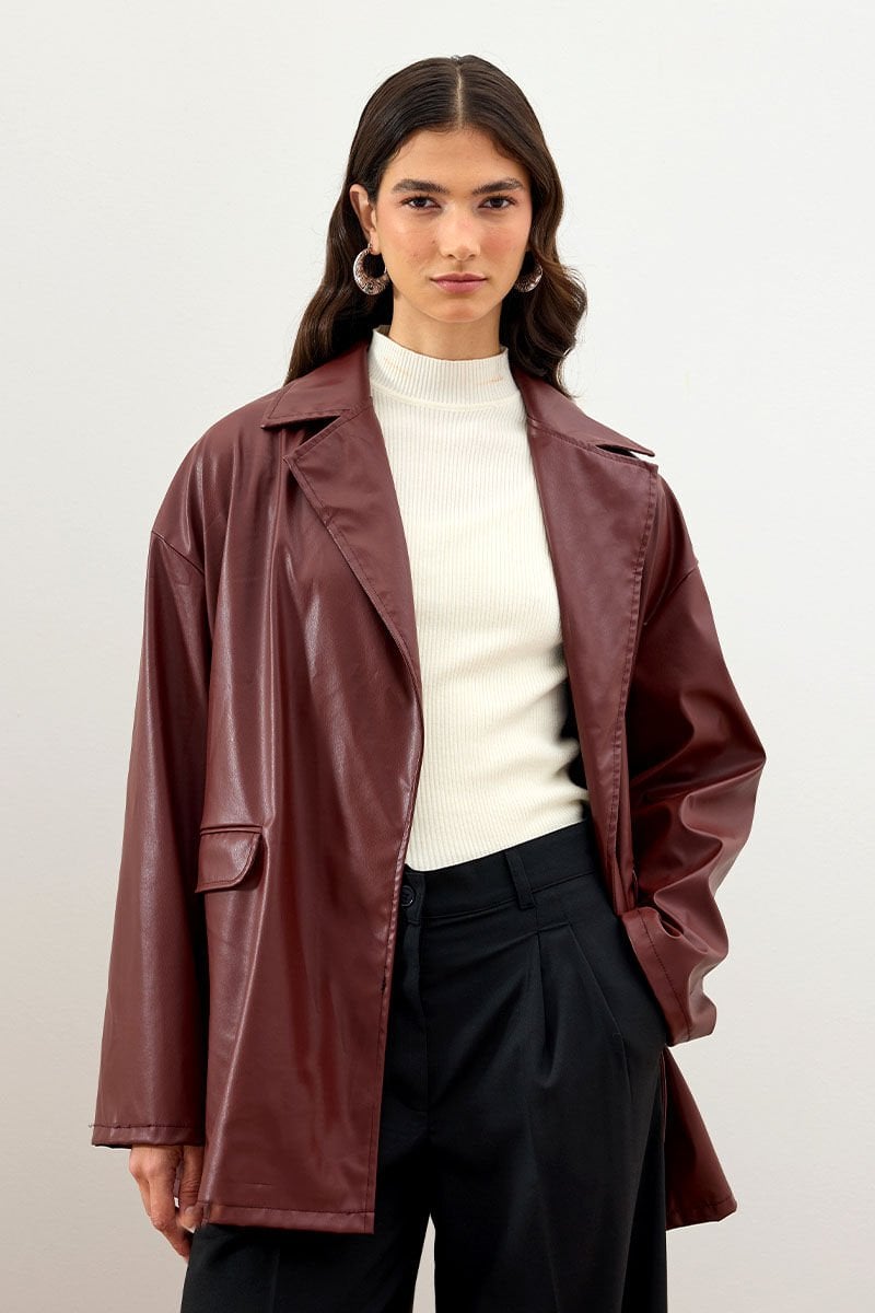 Ekru Yarım Boğazlı Triko Body