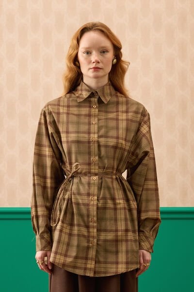 Vizon Ekoseli Vintage Gömlek